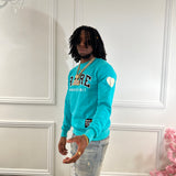 "Tiffany Blue Members Only" Collegiate Rare Crew Pullover