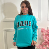 "Tiffany Blue Members Only" Collegiate Rare Crew Pullover