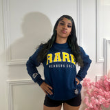 "UC DAVIS Members Only" Collegiate Rare Crew Pullover